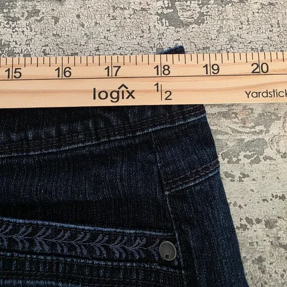 Gloria Vanderbilt Skimmer Capri Jeans Women's Size 16 Indigo Blue - Picture 7 of 8